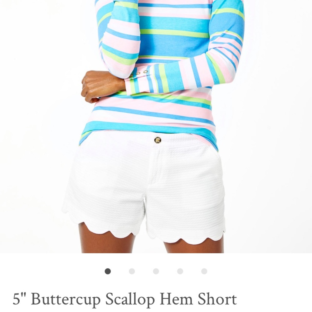 Lilly Pulitzer white buttercup shorts